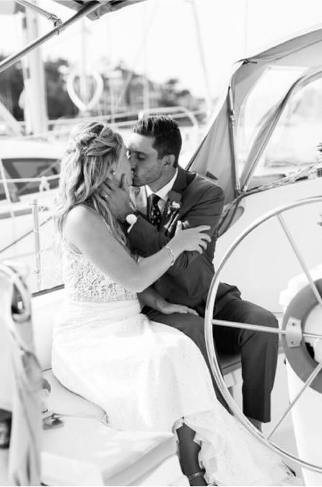 Photo of our bride and groom