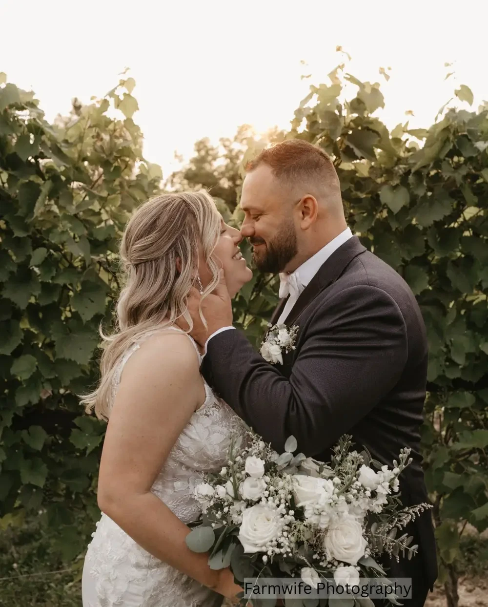 Photo of our bride and groom
